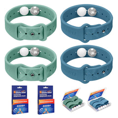 MEIYYJ motion sickness bands showing adjustable fit on wrist for comfortable travel use