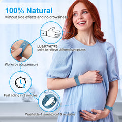 MEIYYJ motion sickness bands with white and stainless beads for versatile relief