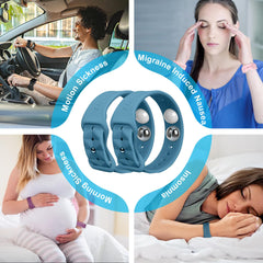 MEIYYJ motion sickness bands travel-friendly design with adjustable strap
