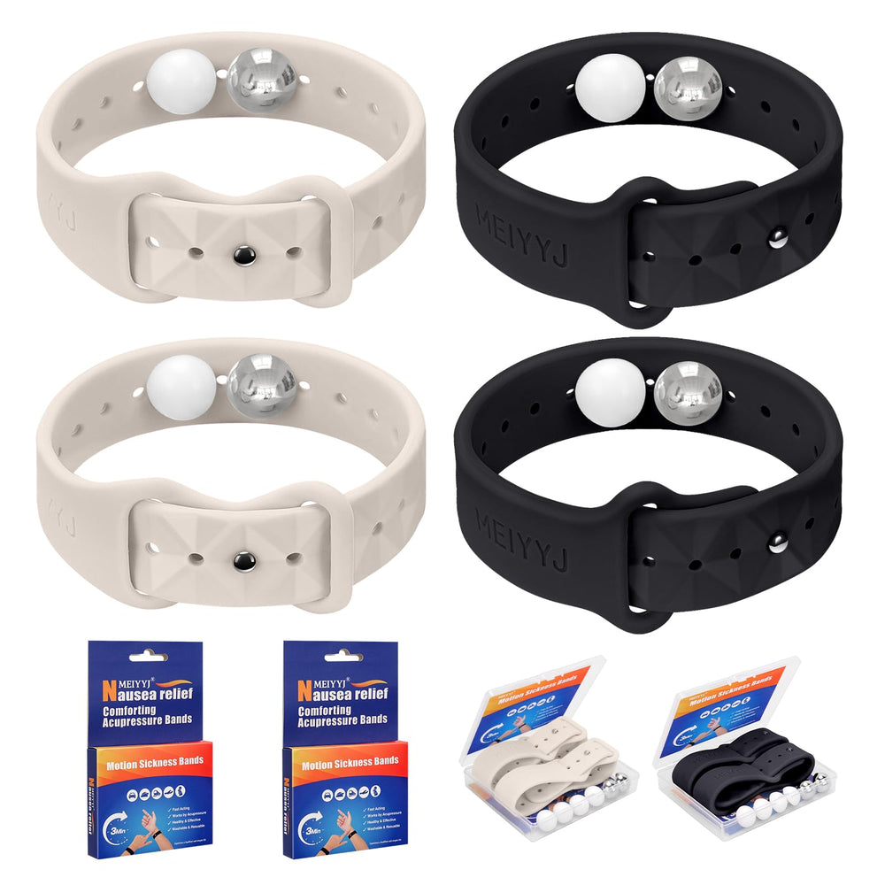 MEIYYJ Sea wristbands packaging for travel-ready relief on the go.