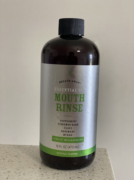 Melaleuca Breath-Away Mouth Rinse bottle 16oz with peppermint flavor