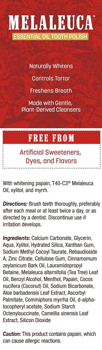 Close-up of toothpaste texture with cinnamon and essential oils