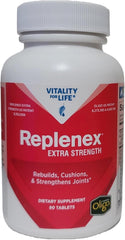 Bottle front view of Melaleuca Replenex Extra Strength 90 tablets