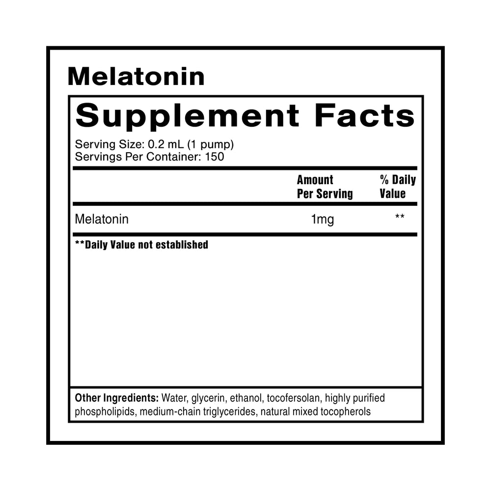 1 mg melatonin serving pump for fast action