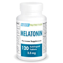 Supersmart melatonin 2.5 mg ultra fast acting sublingual mint tablets
