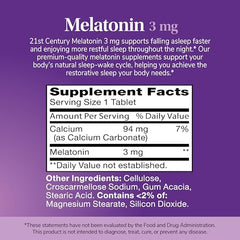 Retail box and bottle packaging for melatonin