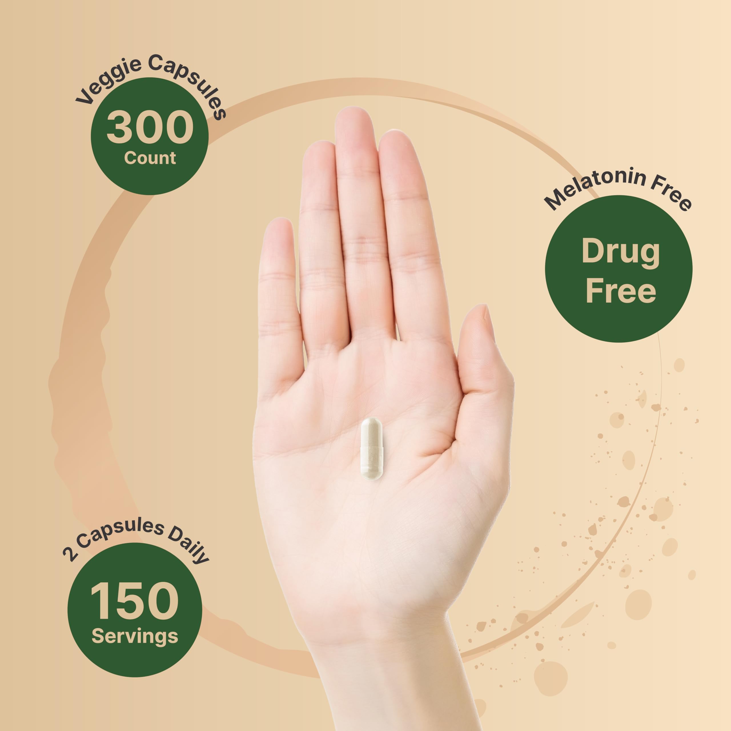 Melatonin-free sleep support supplement label