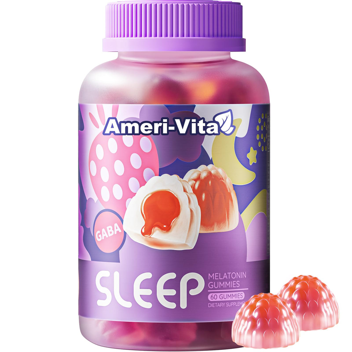 Ameri-Vita Sleep Melatonin Gummies bottle front