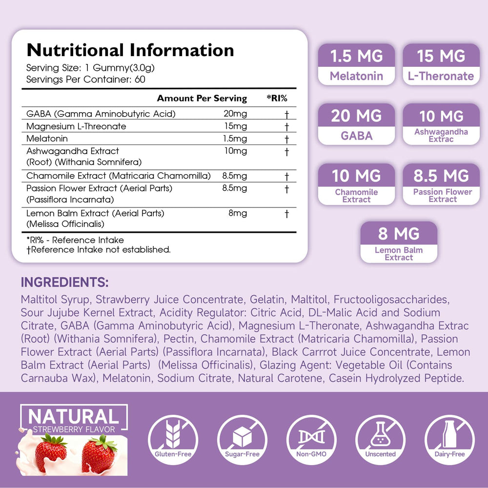 Close-up of strawberry-flavored gummy