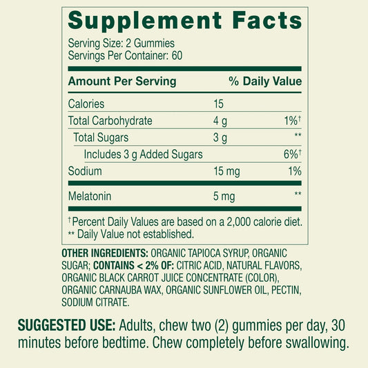 Strawberry flavored melatonin gummies close-up