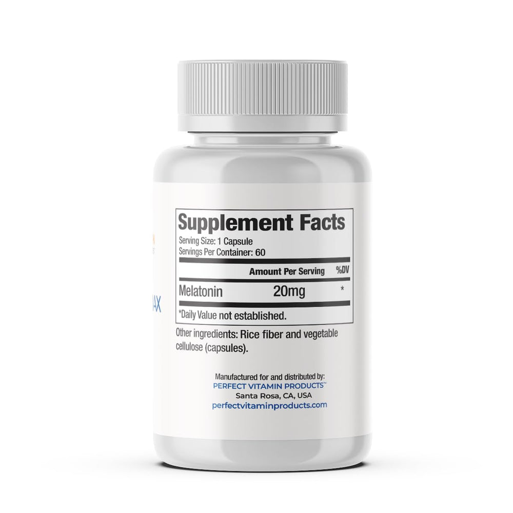 Jet lag support with Melatonin MAX 20mg sleep aid