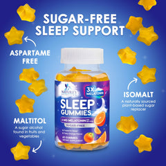 Packaging artwork for Melatonin Sleep Gummies