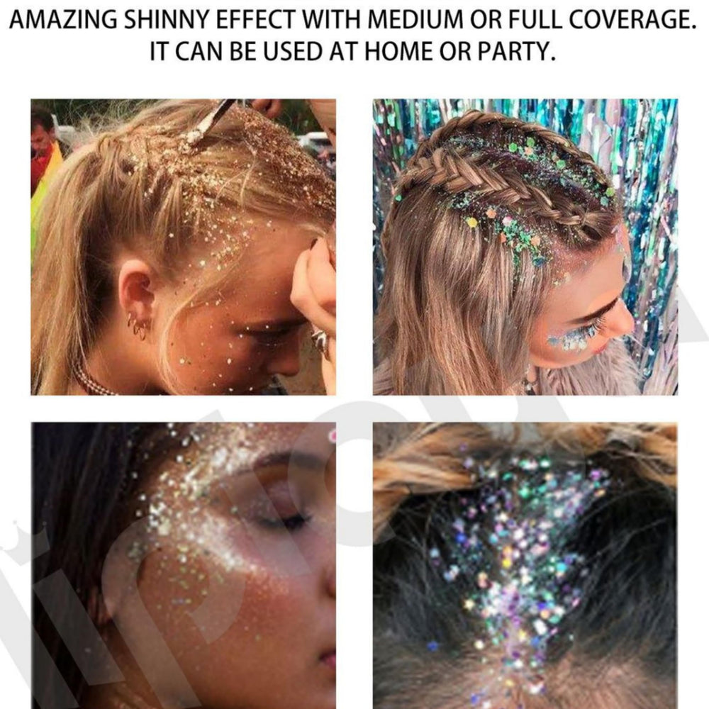 Melemando glitter stick purple rave shimmer brightens cheekbones