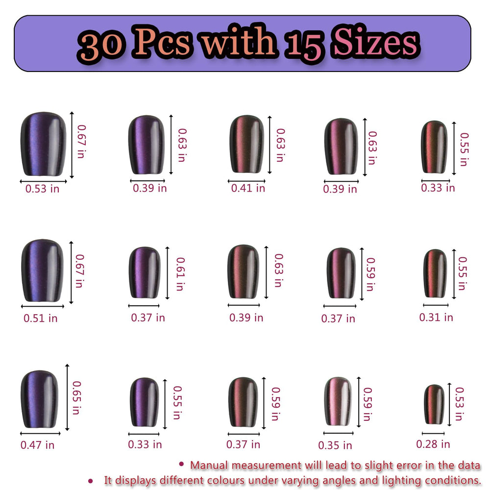 Melines 15 sizes with 30 tips fit a range of nail shapes.