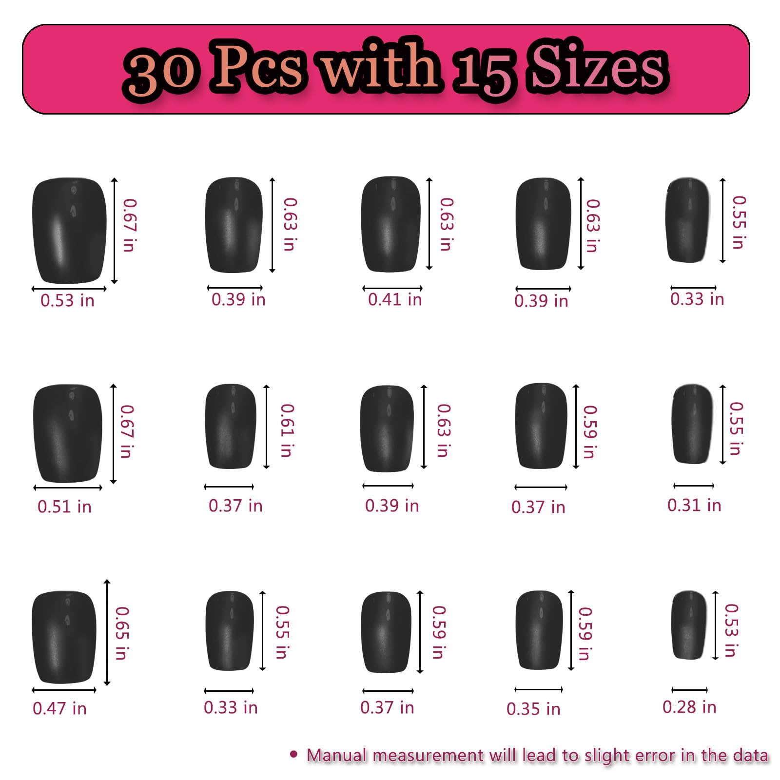 Melines 30 tips across three sizes for a precise, comfortable fit.