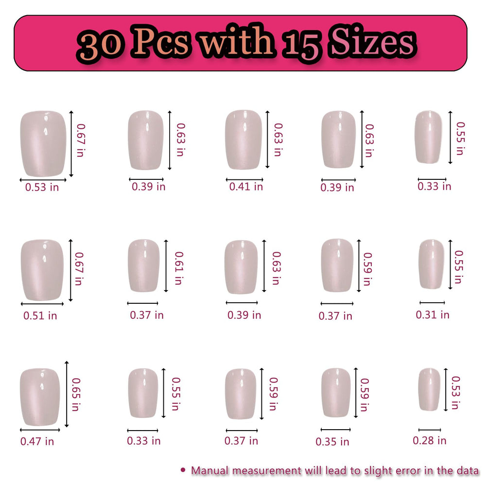 Melines mini-nail-file included for shaping and perfect fit.