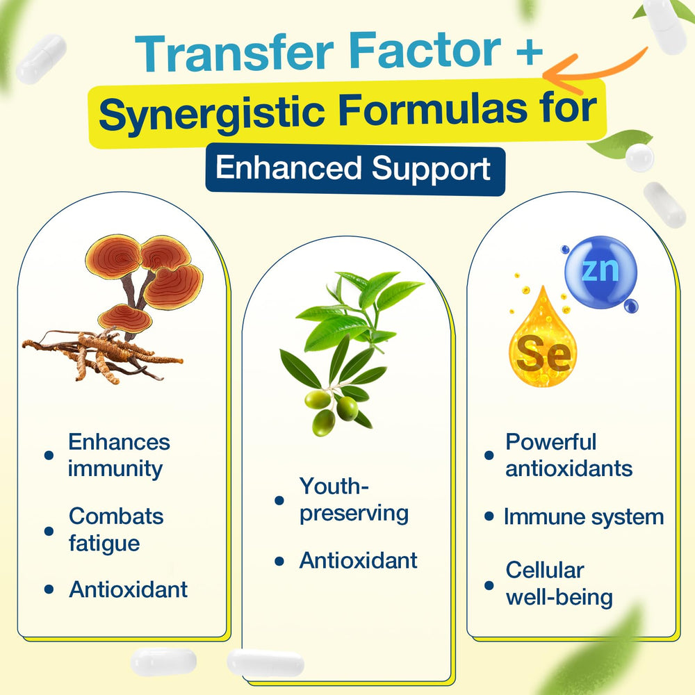 Full view of the 2-bottle Meliorantheris Transfer Factor 1800mg set