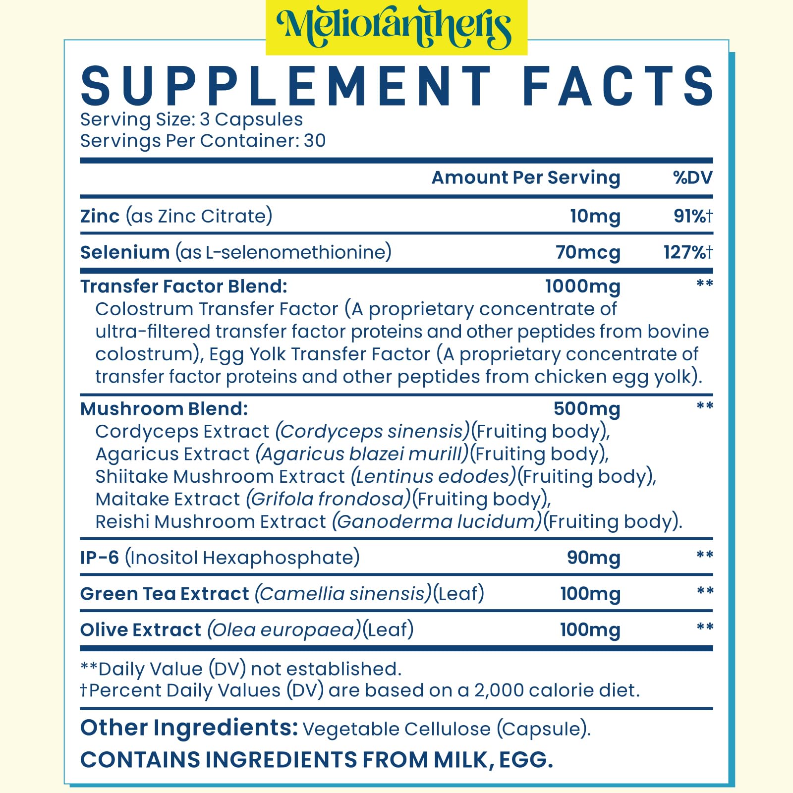 Illustration of colostrum, egg yolk extract and transfer factor concepts