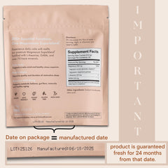 Close-up of unflavored magnesium powder in scoop