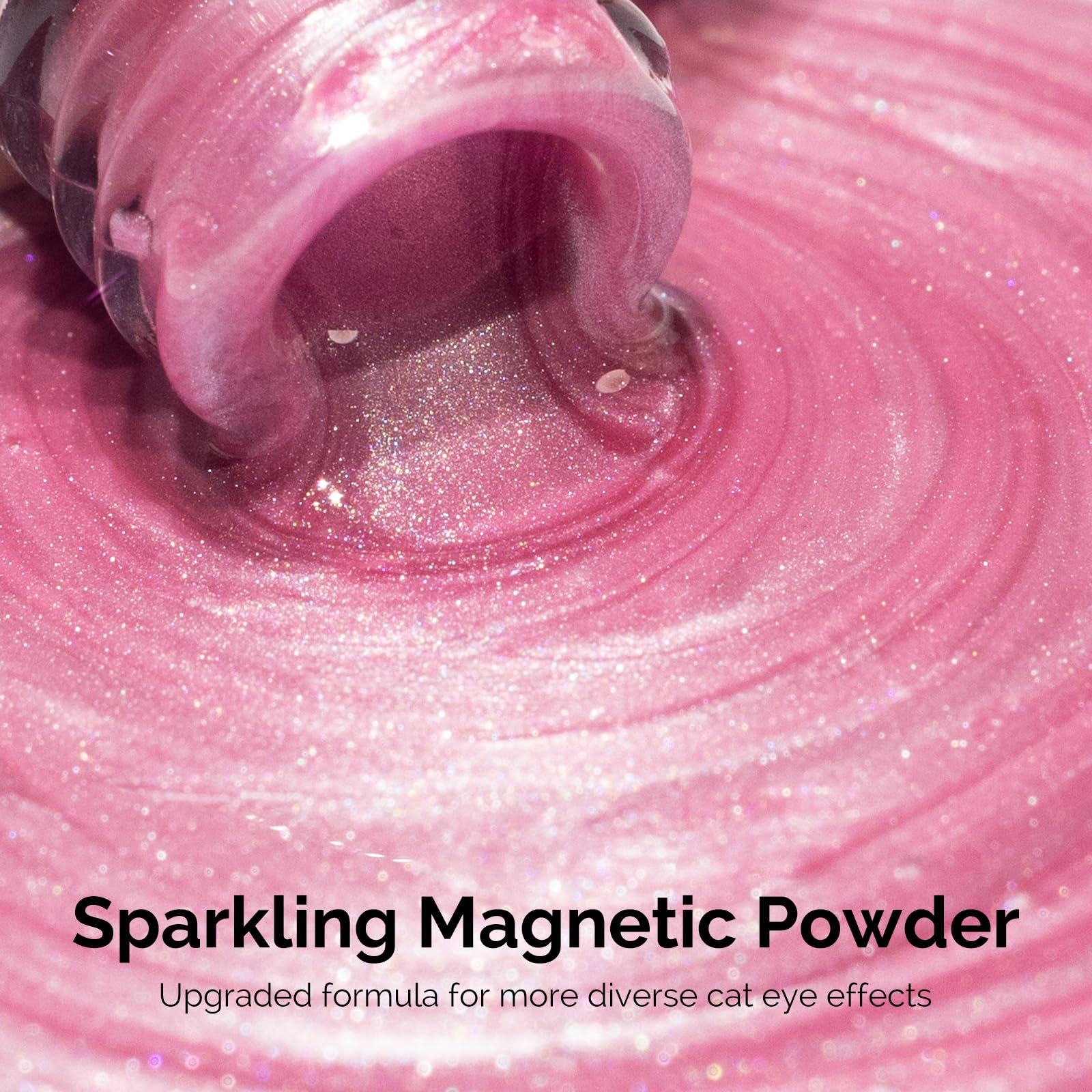 Close-up of MelodySusie cat eye magnet tool used to shape nail art.