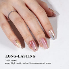 MelodySusie Celestial Glimmer application step demonstrating quick, mess-free adhesion