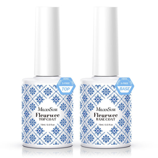 MelodySusie Fleurwee base coat bottle priming nails for adhesion and smooth color start.