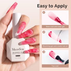 MelodySusie Hema-Free Blooming Gel base coat preparation supports clean color application