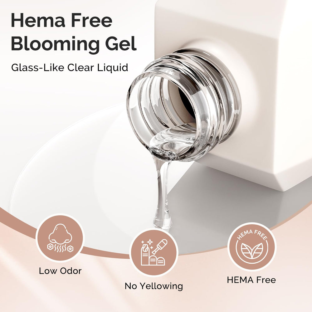 MelodySusie Hema-Free Blooming Gel translucent texture for soft seamless blends