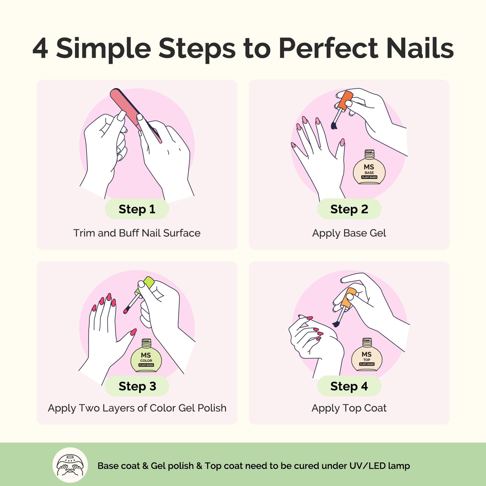 Home and salon nail art kit featuring MelodySusie gel polish for DIY or pro work.