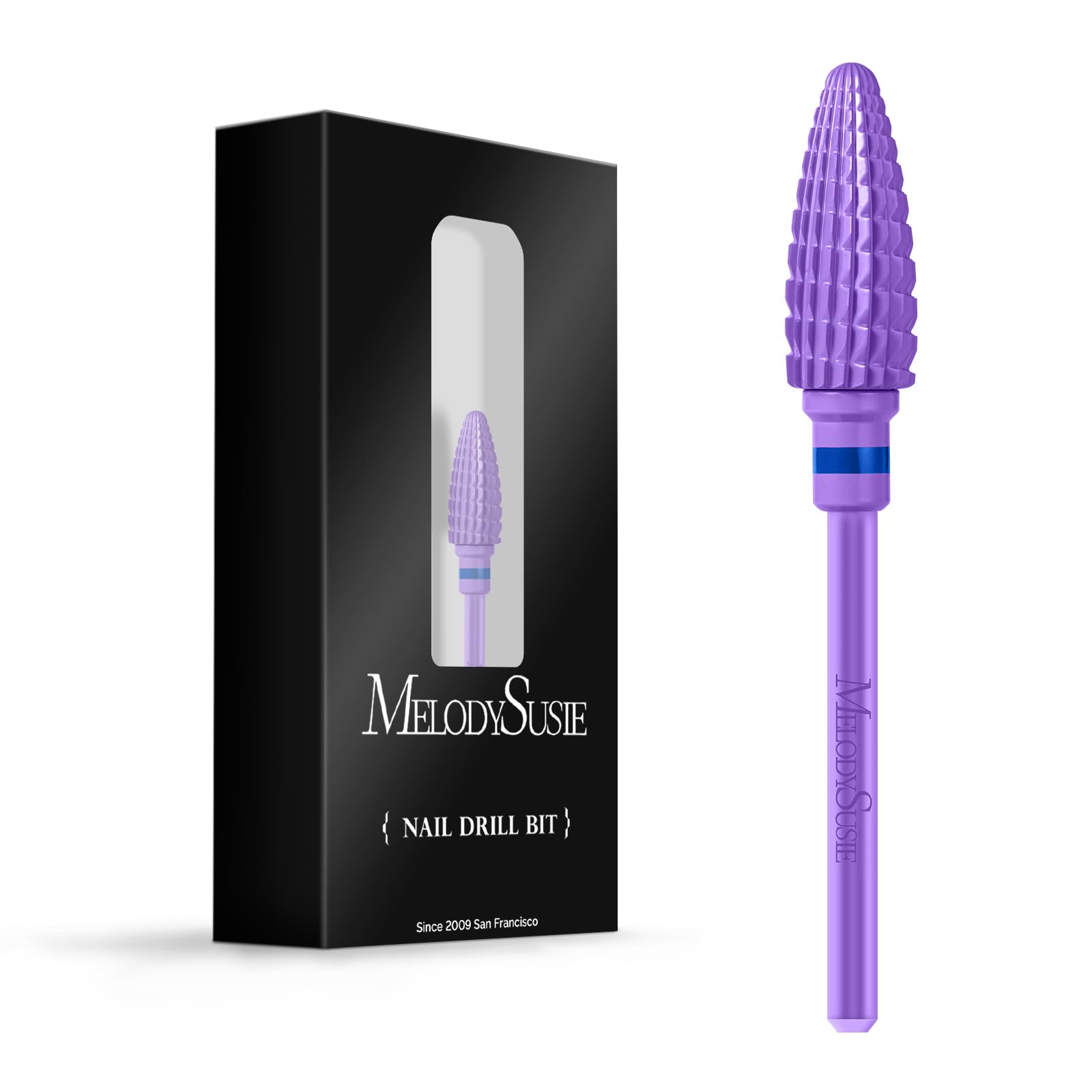 MelodySusie large cone drill bit, purple top view, ideal for quick surface shaping