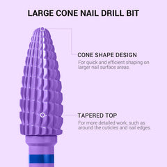 MelodySusie 3/32 shank purple cone bit compatible with most drills
