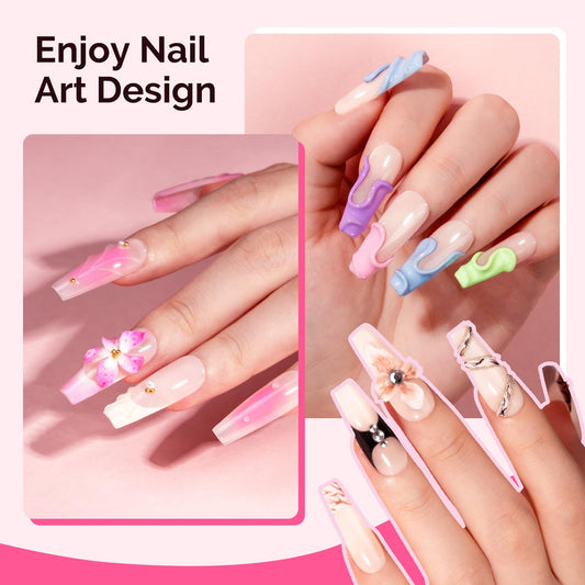 MelodySusie Nail Extension Application for easy at-home extensions without extra tools.
