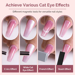 MelodySusie Nail Magnet Set 11PCS double-ended magnet stick enabling versatile nail art patterns.