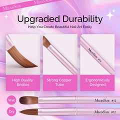 MelodySusie pink finish brush offers comfortable grip for steady application