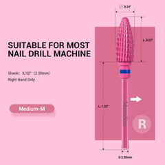 MelodySusie pink blossom cone bit designed for right-hand use