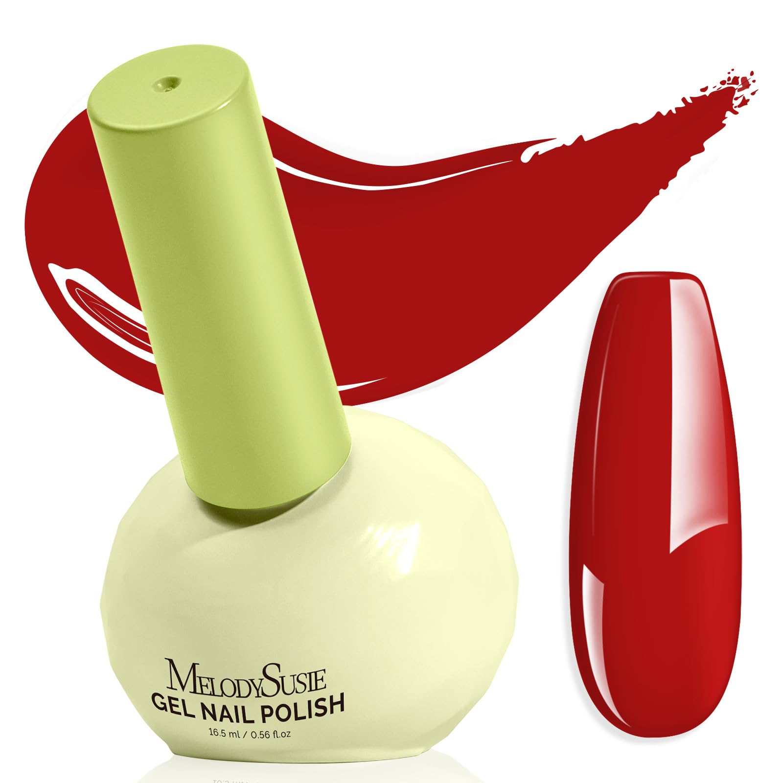 MelodySusie tilt-and-stand bottle shown for easy gel access and precise application