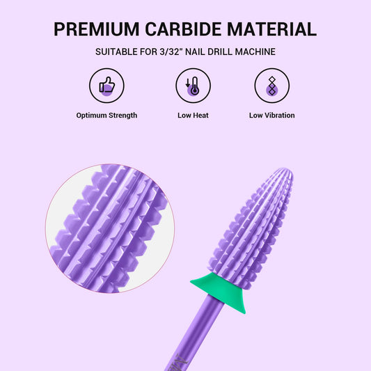 MelodySusie Typhoon cone-shaped base purple bit for quick surface shaping.