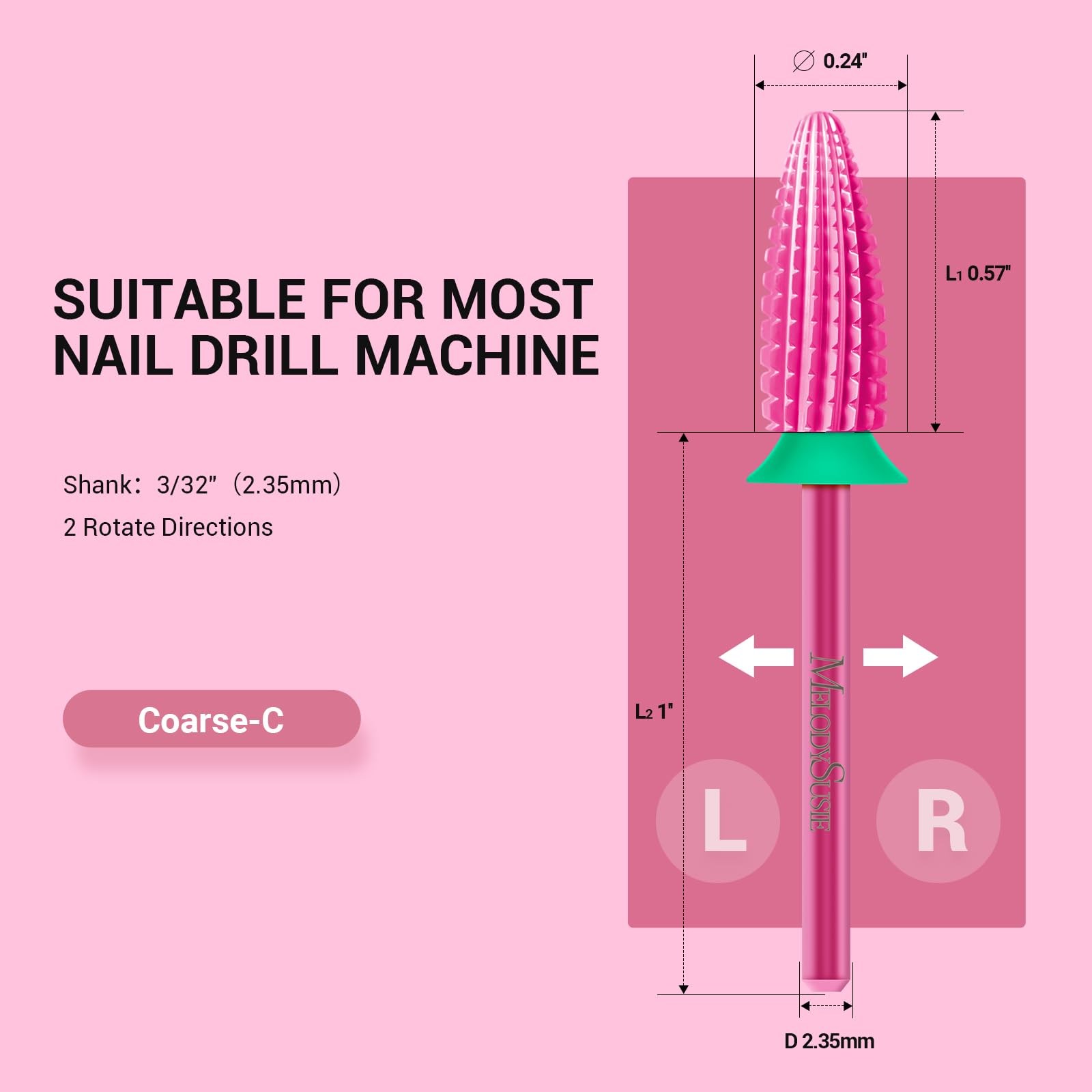 MelodySusie Typhoon Pink Blossom color adds style to your toolkit.