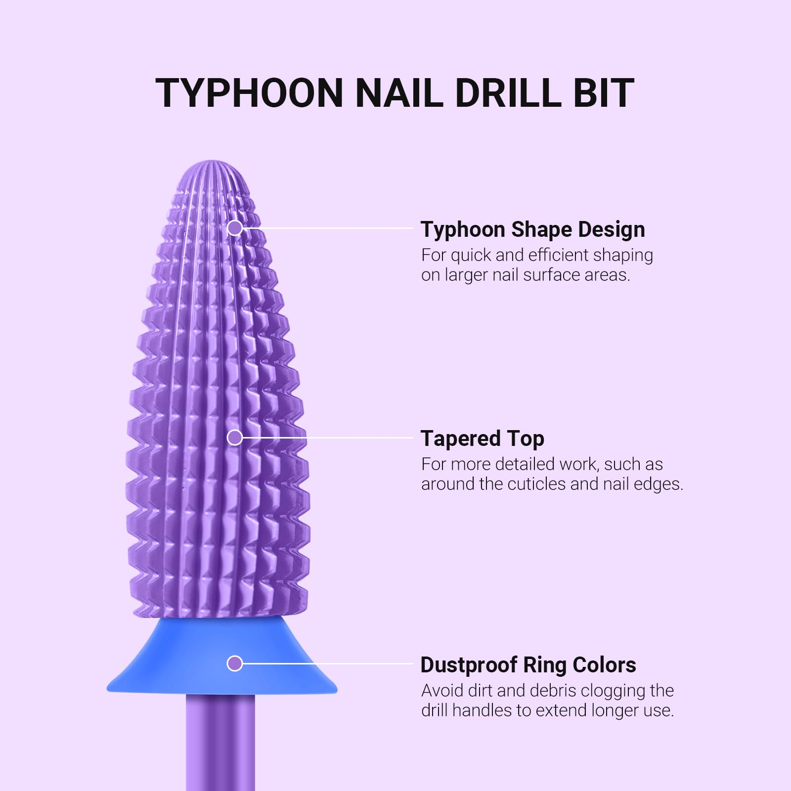MelodySusie Typhoon two-way rotation bit suitable for both hands