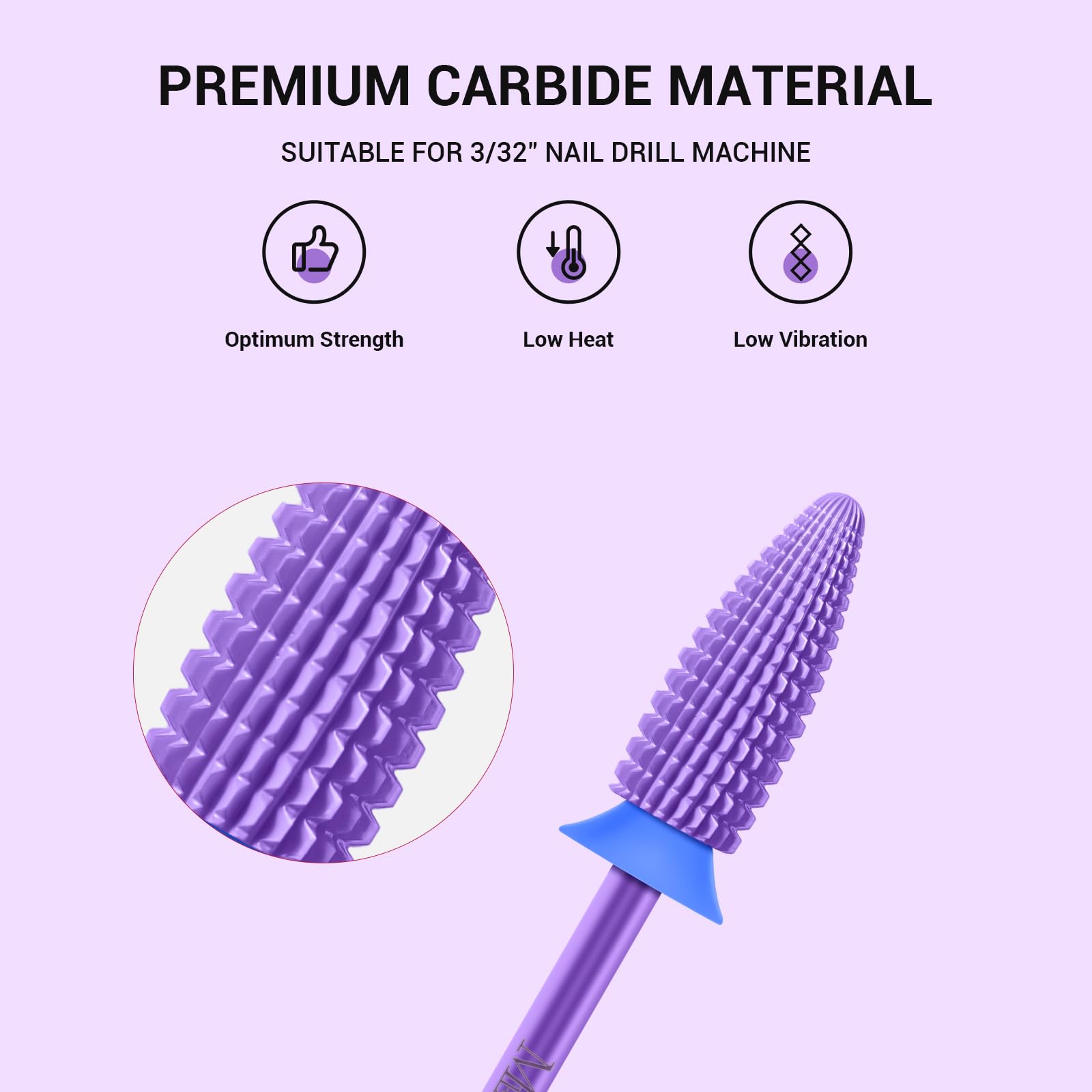 MelodySusie Typhoon wide-base bit aids fast nail prep on large areas