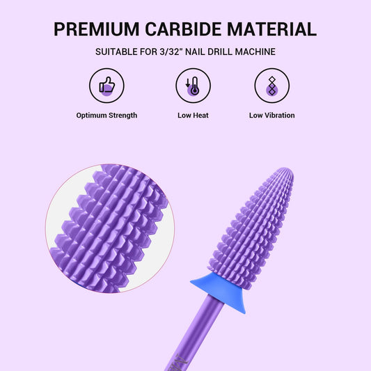 MelodySusie Typhoon wide-base bit aids fast nail prep on large areas