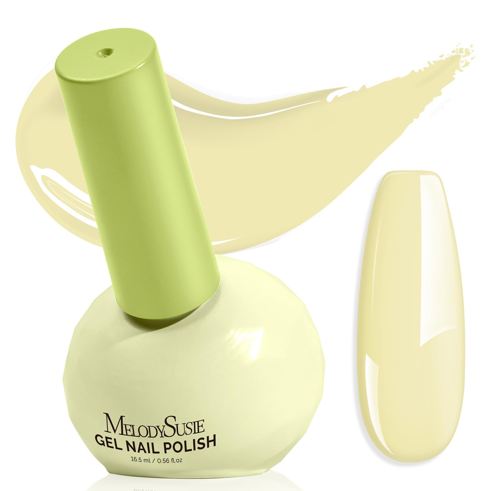 MelodySusie Yellow Gel Polish bottle showing vibrant color for at‑home manicure