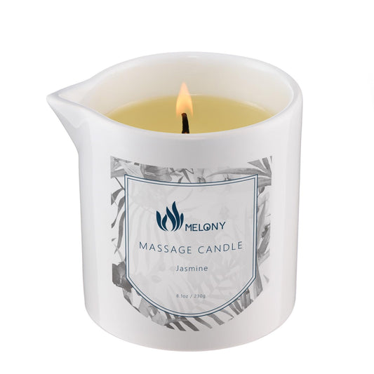 MELONY Aromatherapy Massage Candle jar with Jasmine scent