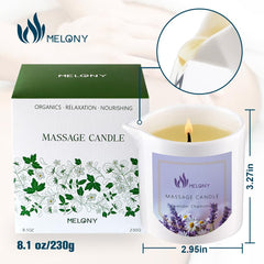 Gift-ready packaging for MELONY Luxury Massage Candle