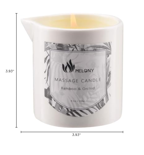Pouring candle oil with soft glow and wooden spoon
