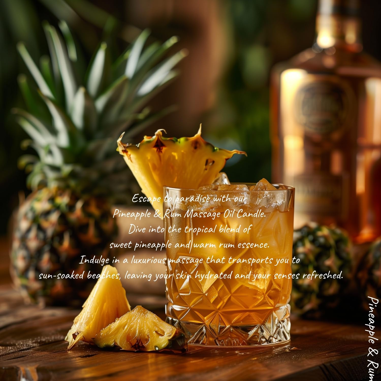 Gift-ready packaging for MELONY Massage Candle Pineapple Rum