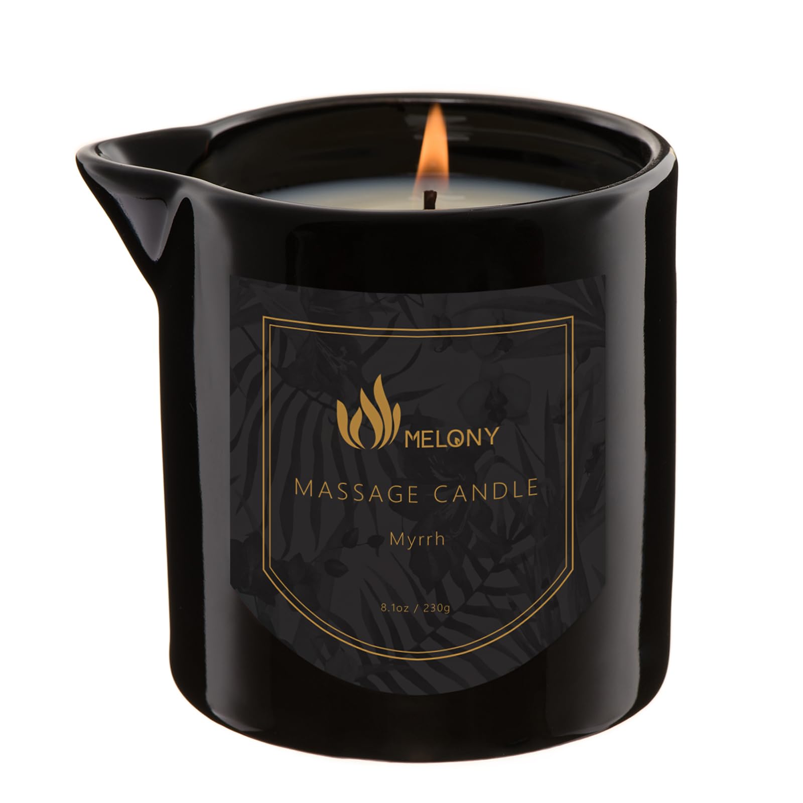 Product shot of MELONY Massage Oil Candle 8.1 oz
