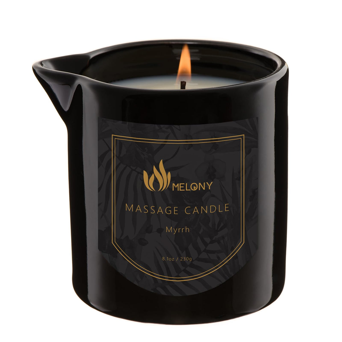 Product shot of MELONY Massage Oil Candle 8.1 oz