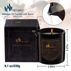 MELONY Lavender Massage Oil Candle packaging
