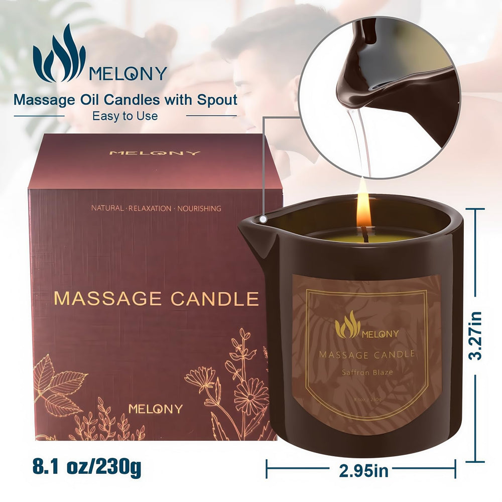 4-in-1 function: massage candle, oil, lotion and balm